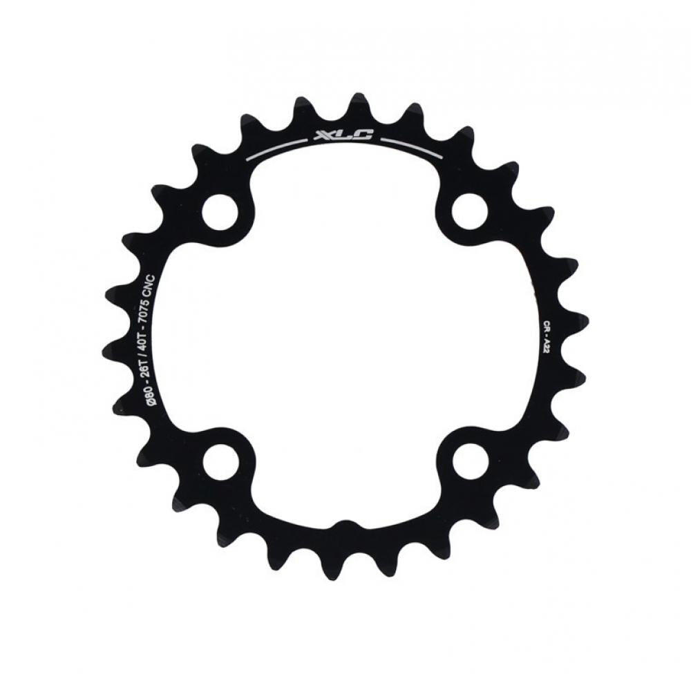 XLC Kettenblatt CR-A22 Sram 2x10 speed, Ø80mm, 26Z. 2/2