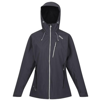 Dames birchdale ii waterdichte jas (zwart/seal grey)
