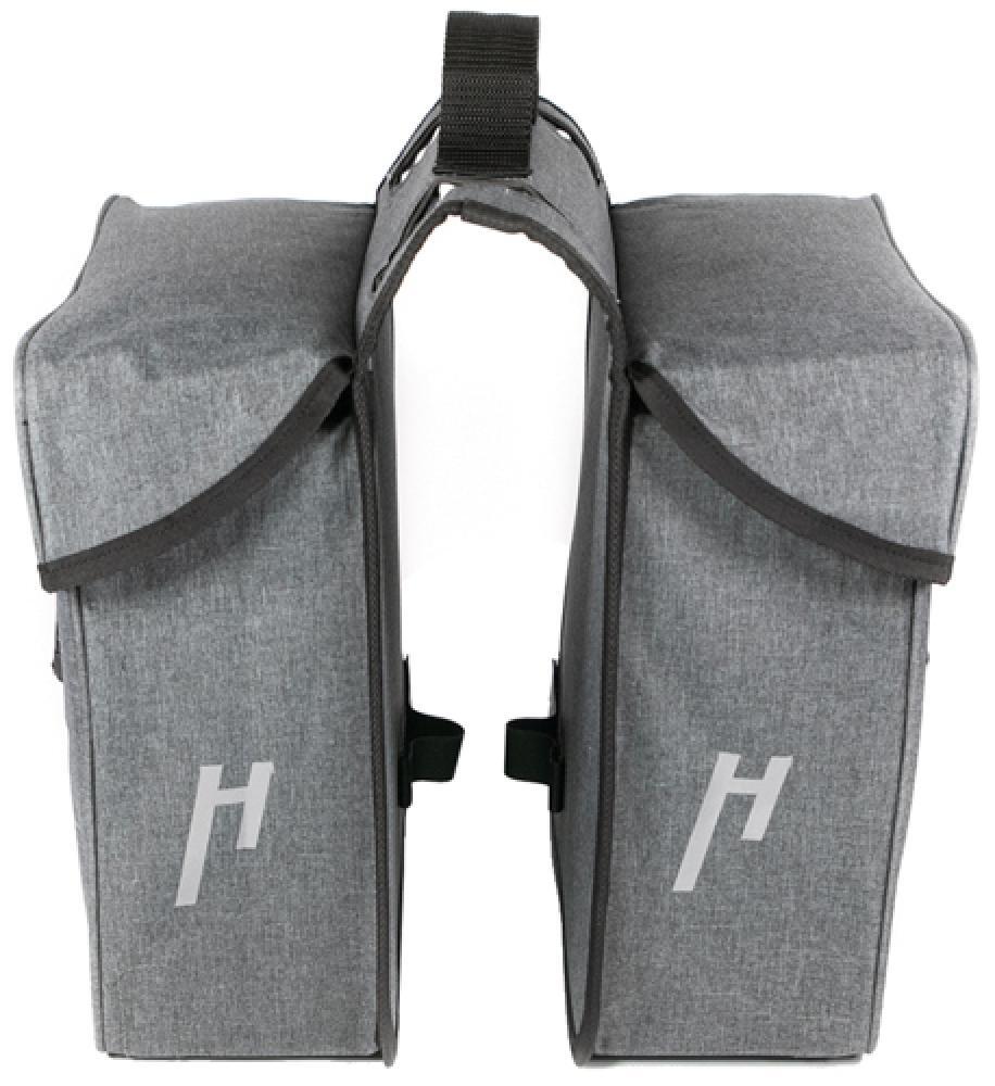 Haberland Gepäckträgertaschen Basic M 3.0 2-fach 25 Liter Polyester grau,1 St... 2/2