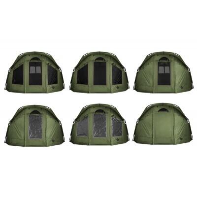 Cort Delphin YURTA NEO ClimaControl, 380x310x180 cm, verde