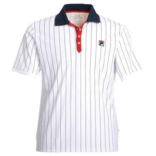 Fila - T-shirt Formation Hommes Fila Stripes - Polo Manches Courtes - Blanc - 40 M - Decathlon