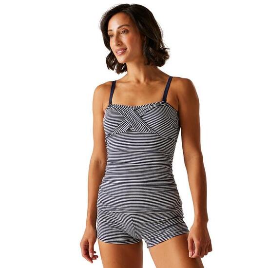 Haut De Tankini ACEANA Femme (Bleu Marine / Blanc)