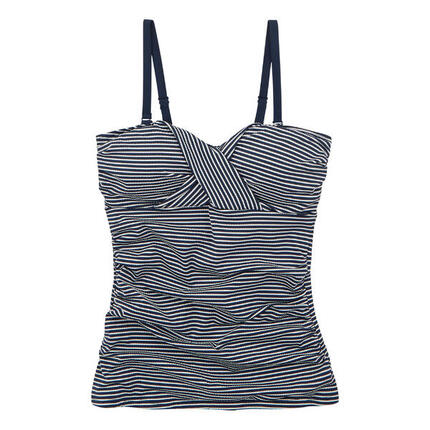 Haut De Tankini ACEANA Femme (Bleu Marine / Blanc)