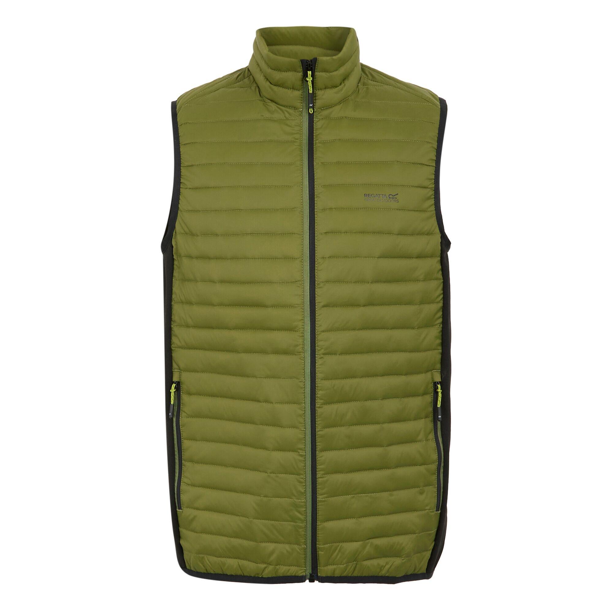 REGATTA Mens Andreson Hybrid Padded Jacket (Nephrite Green/Black)
