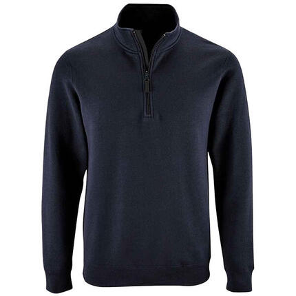 Heren Stan Zip Staande Kraag Trui (Fles groen)