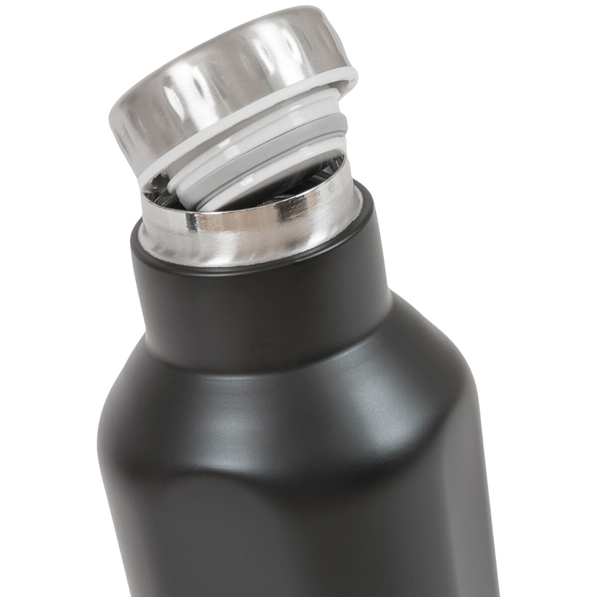 Highlander 500ml Ashta Stainless Steel Bottle Black 3/4