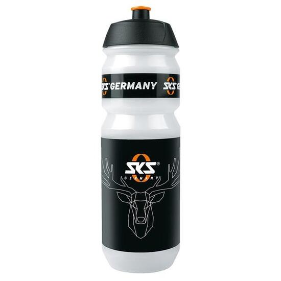 SKS Gourde Large 750 ml - plastique transparent avec motif cerf...