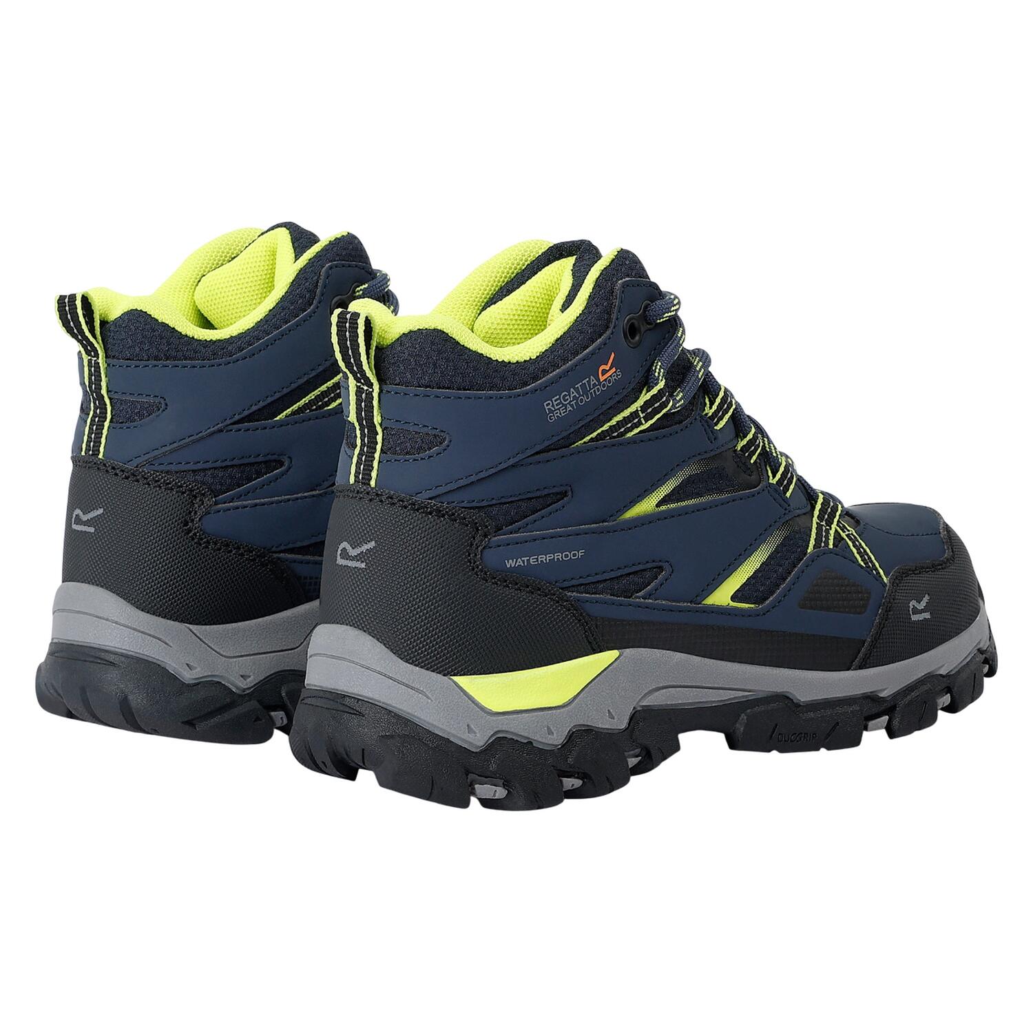 Childrens/Kids Holcombe III Walking Boots (Navy/Lime Punch) 2/5