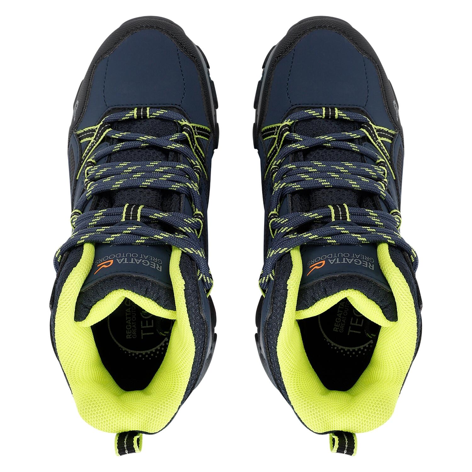Childrens/Kids Holcombe III Walking Boots (Navy/Lime Punch) 4/5