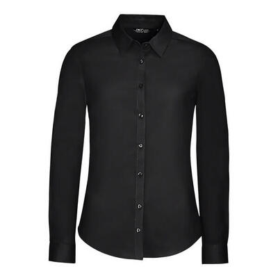 Dames blake stretch shirt met lange mouwen (wit)