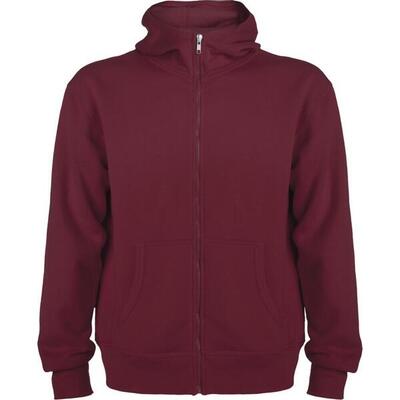 Heren montblanc full zip hoodie (granaatrood)