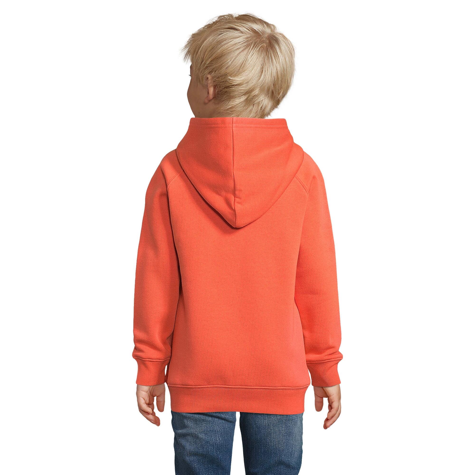 Sweat À Capuche STELLAR Enfant (Orange Foncé) 2/3