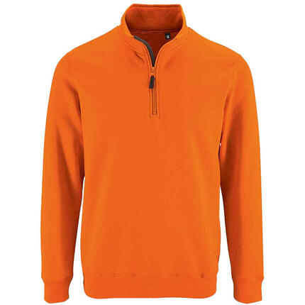 Heren Stan Zip Staande Kraag Trui (Fles groen)