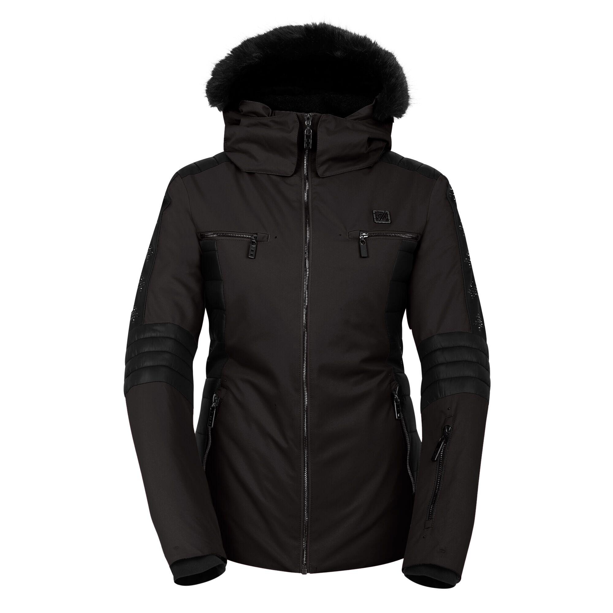 Womens/Ladies Enlighten Ski Jacket (Black) 1/4