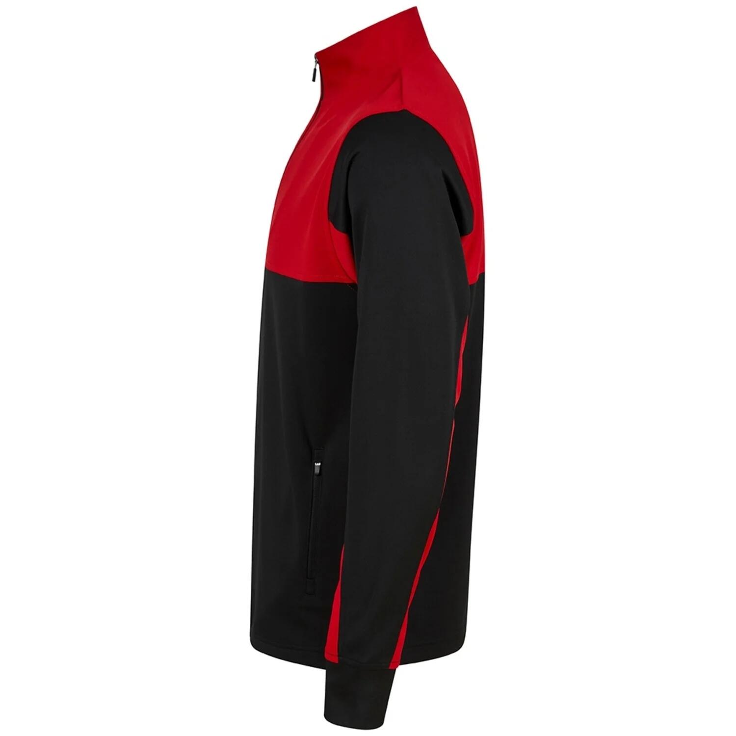 Top de Chándal Colores Sólidos para Hombre Negro, Rojo 3/3