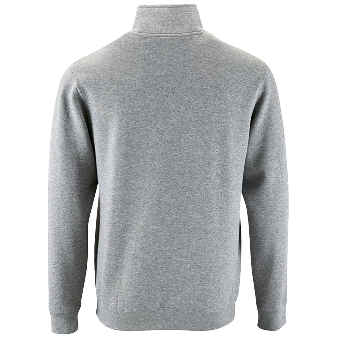 Maglione Cerniera Colletto Alto Uomo SOLS Stan Grigio Melange 2/4