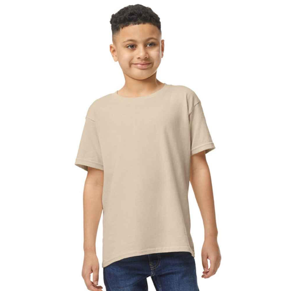 Gildan - Tshirt Enfant (sable) - T-shirt Manches Courtes - Beige - 48 Xl - Decathlon