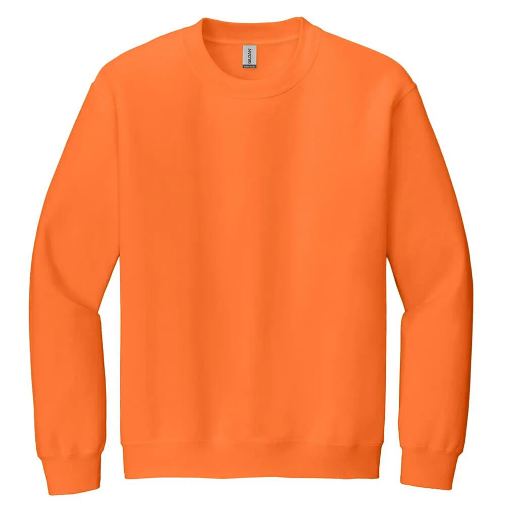 Unisex Adult Heavy Blend Crew Neck Sweatshirt (Safety Orange)