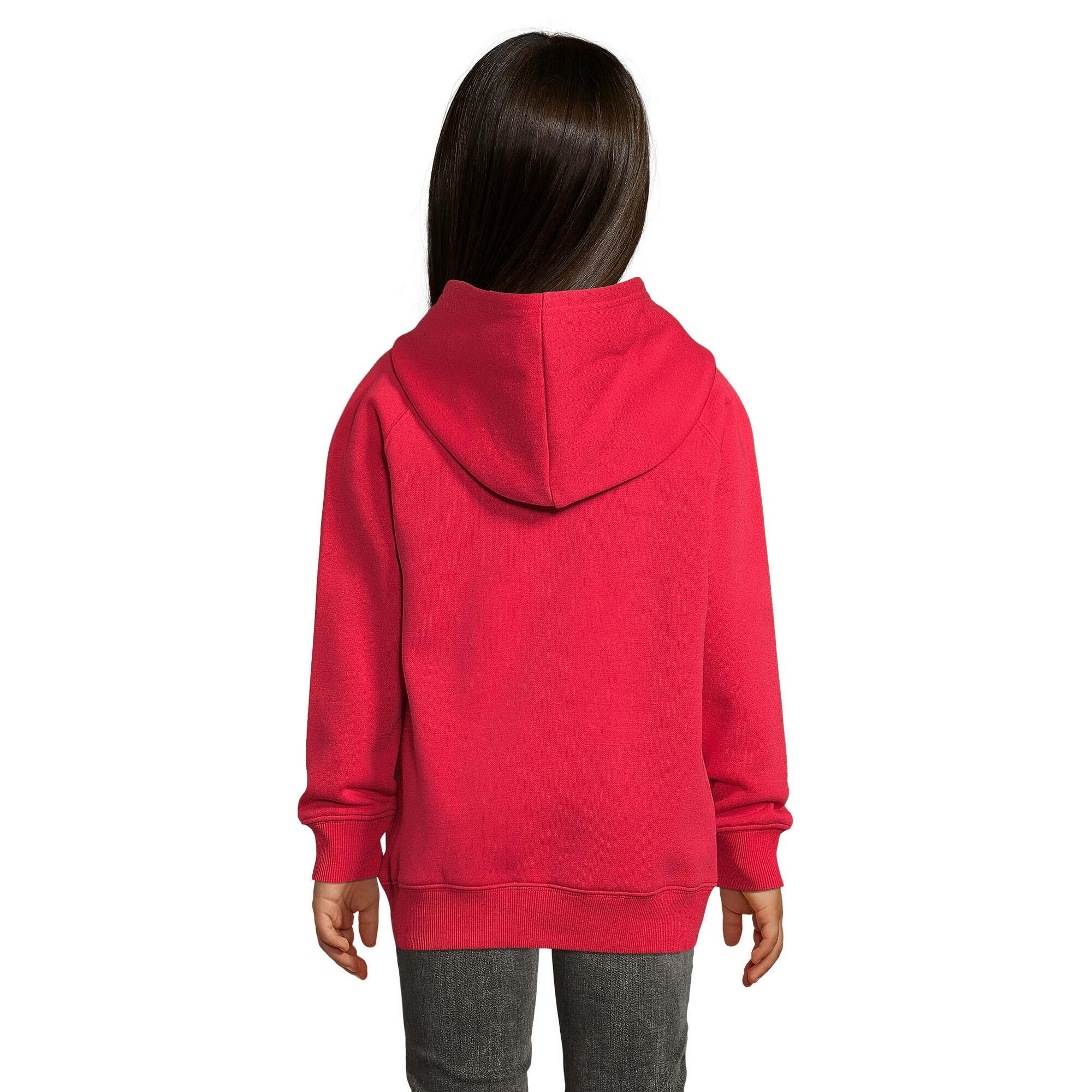 Felpa Con Cappuccio Bambini SOLS Stellar Rosso 2/3