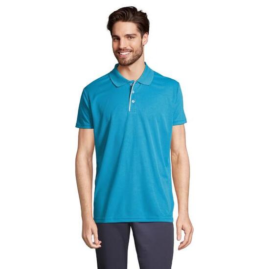 Polo PERFORMER Homme (Turquoise Pâle)