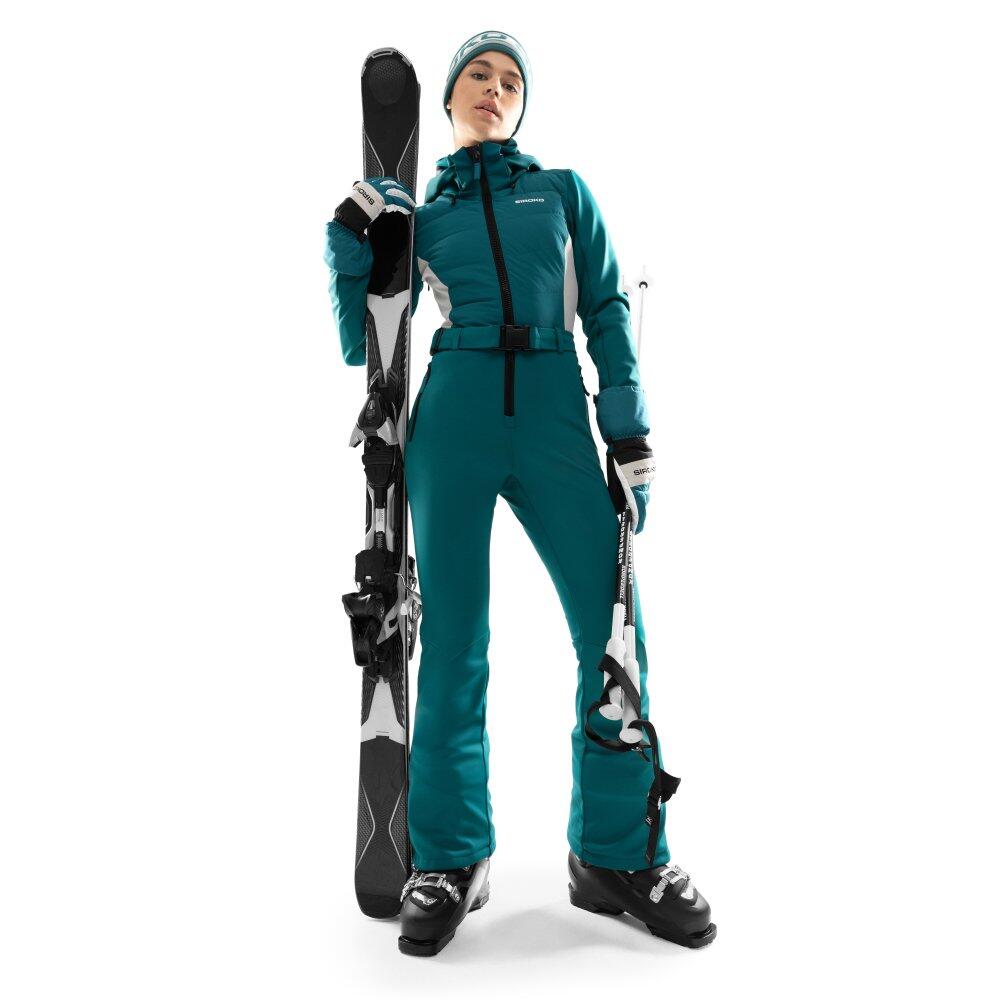 Combinaison de ski Ellie femme verte softshell imperméable 15 000 mm 3/7