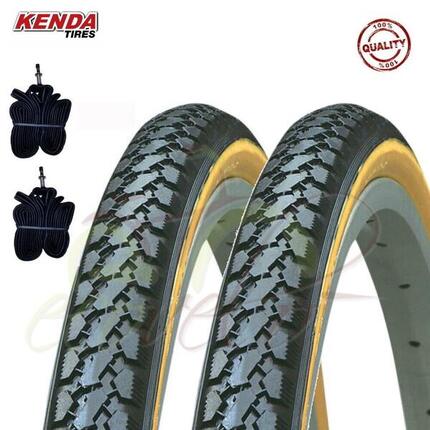 2 Reifen kenda 700x35 28 5/8+Schläuche, Reifen Citybike 700x35C schwarz EV
