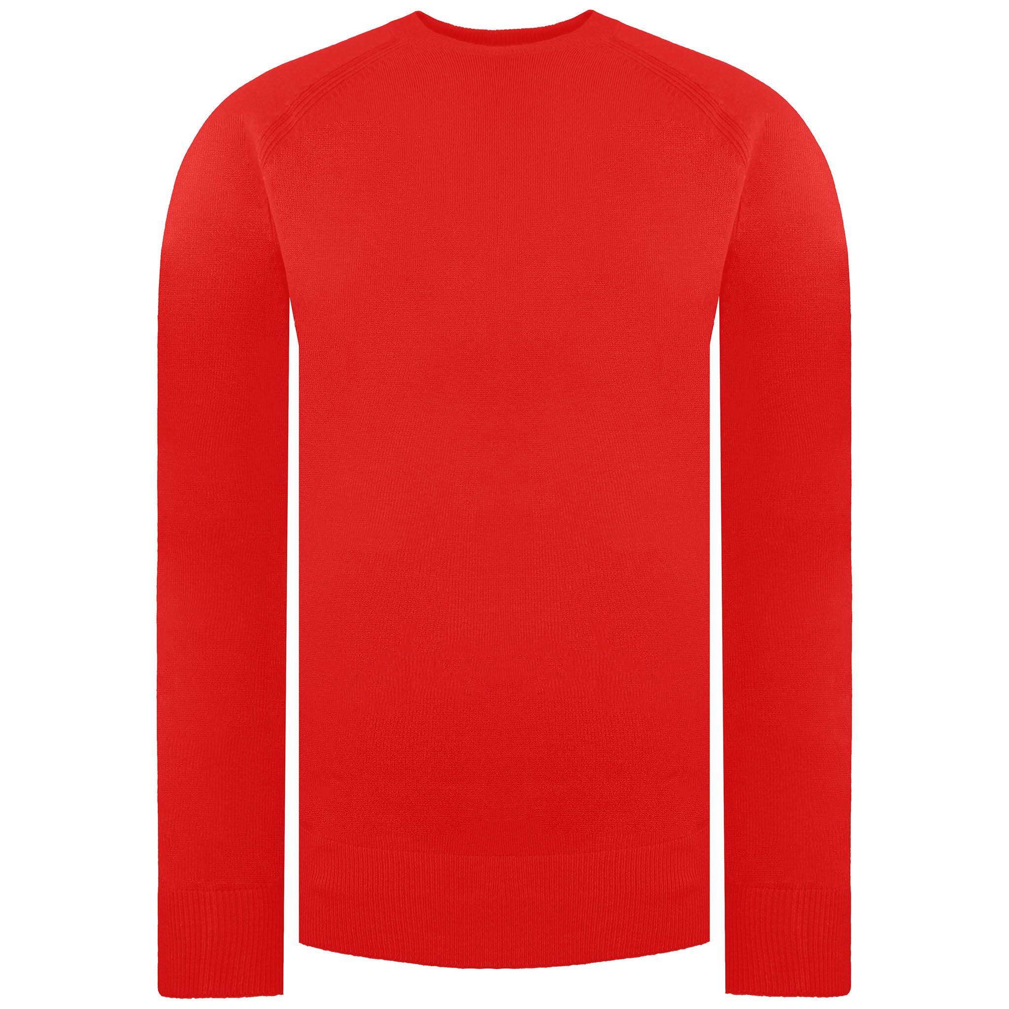 ISLAND GREEN Island Green Raglan Mens Red Golf Sweater