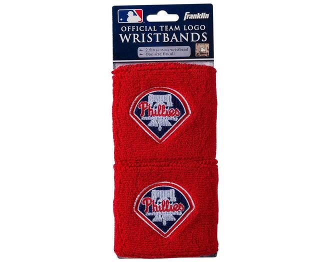 Pulseira franklin mlb bordada de 2,5 polegadas da equipa phillies