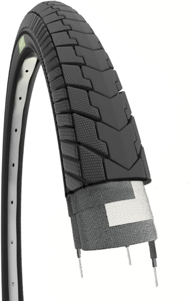 ECOVELO 1 Copertone Bici 26 Nero Bicicletta 26x13/8 Olanda Gomme EV