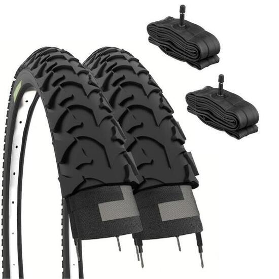 2 Reifen 14x1.75 (47-254) +Schläuche, Reifen mtb 14 x 1.75 Reifen Kinder EV