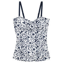 Haut De Tankini ACEANA Femme (Bleu Marine / Blanc)