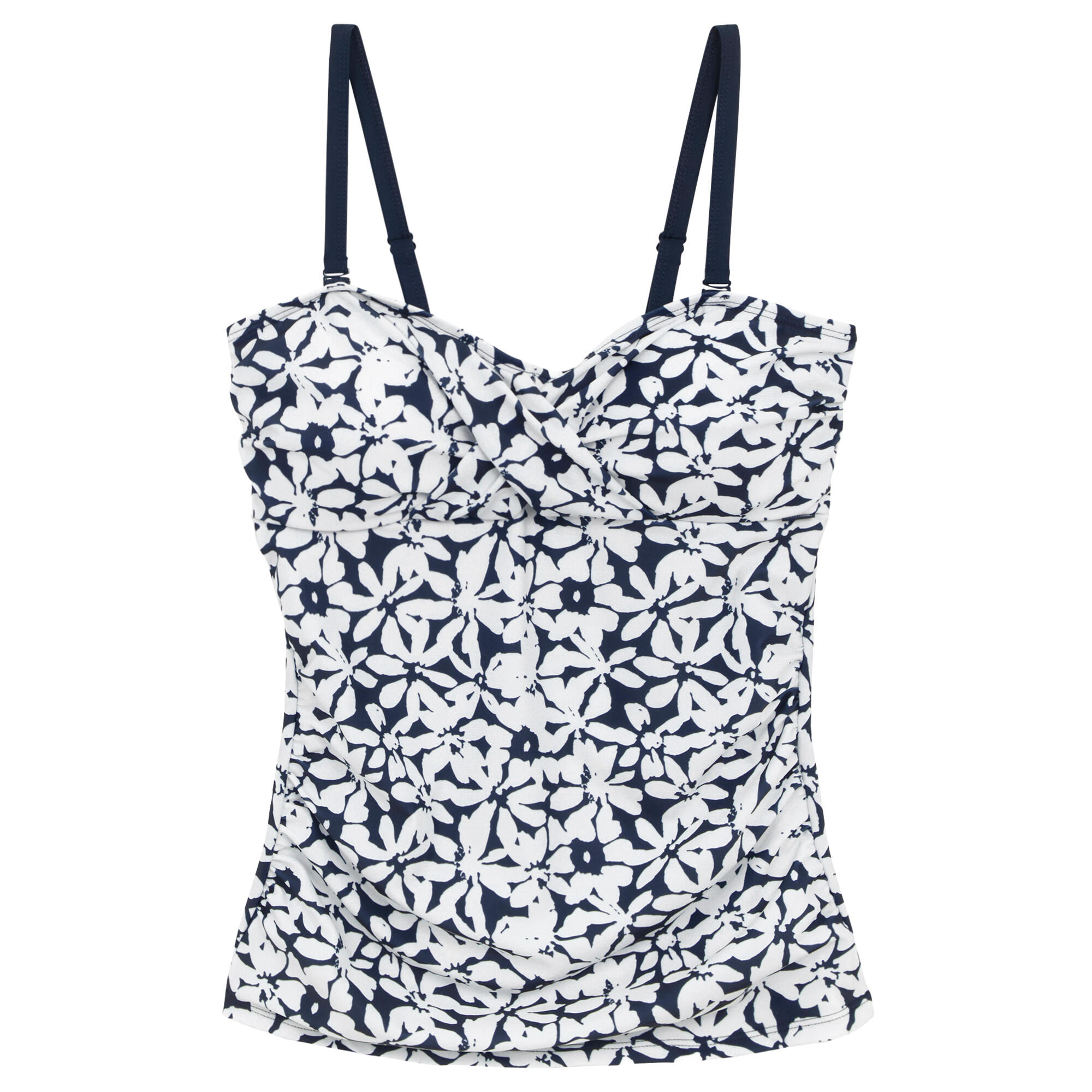 Fatos de banho florais grandes Aceana III para senhora/senhora Azul Marinho /