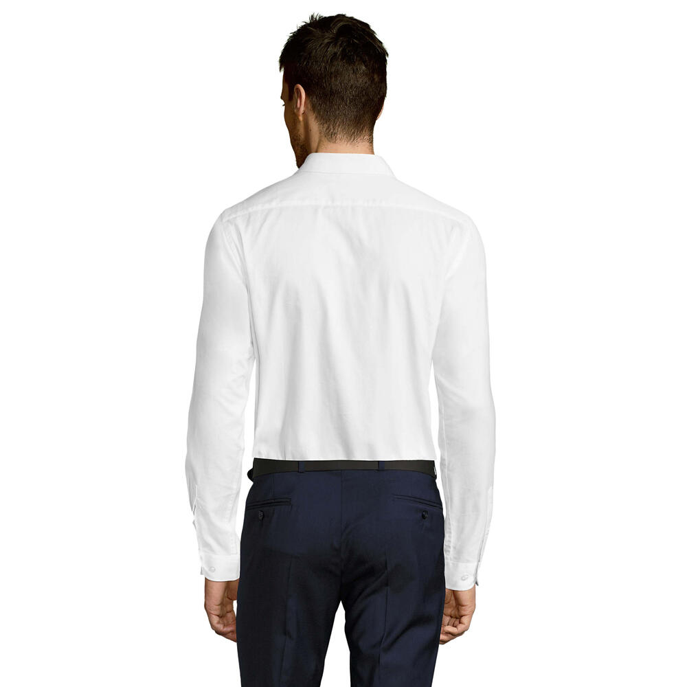 Camisa Brody Herringbone para homem (Branco) 2/3