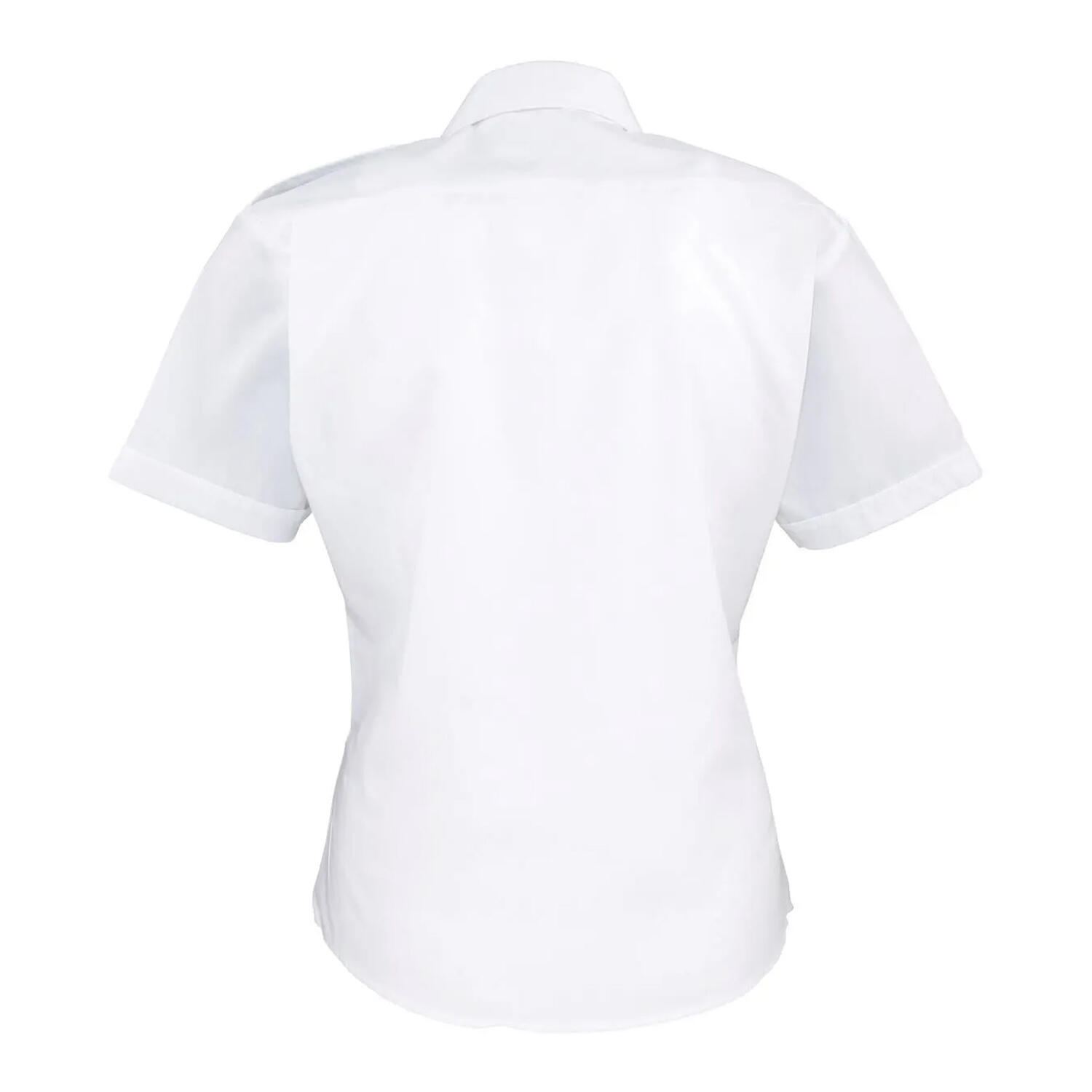 Camicia Da Pilota Maniche Corte Donna Premier Bianco 2/3