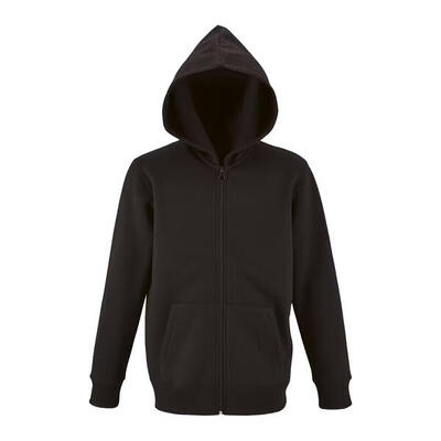 Hoodie met volledige rits voor kinderen/kinderen stone (grijze melange)