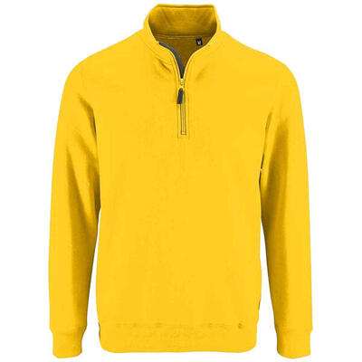 Heren stan zip staande kraag trui (goud)