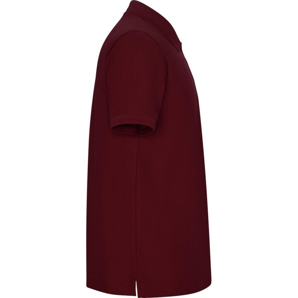 Polo Pegaso Premium Lisos para Hombre Rojo Granate 4/4