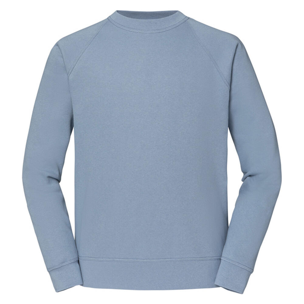 Unisex Adult Classic Raglan Sweatshirt (Mineral Blue)