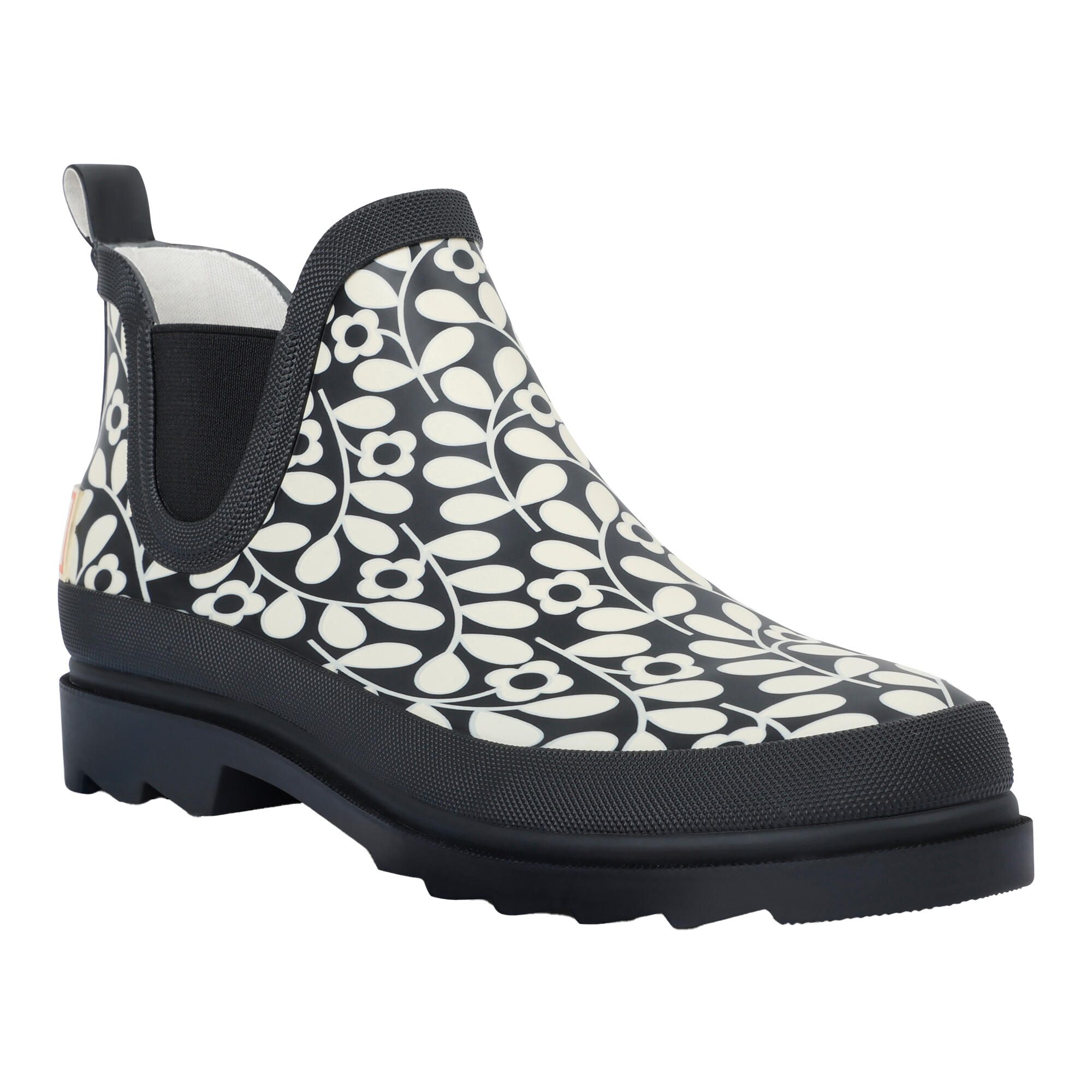 REGATTA Womens/Ladies Orla Kiely Jasmine Flower Mid Cut Wellington Boots (Black)