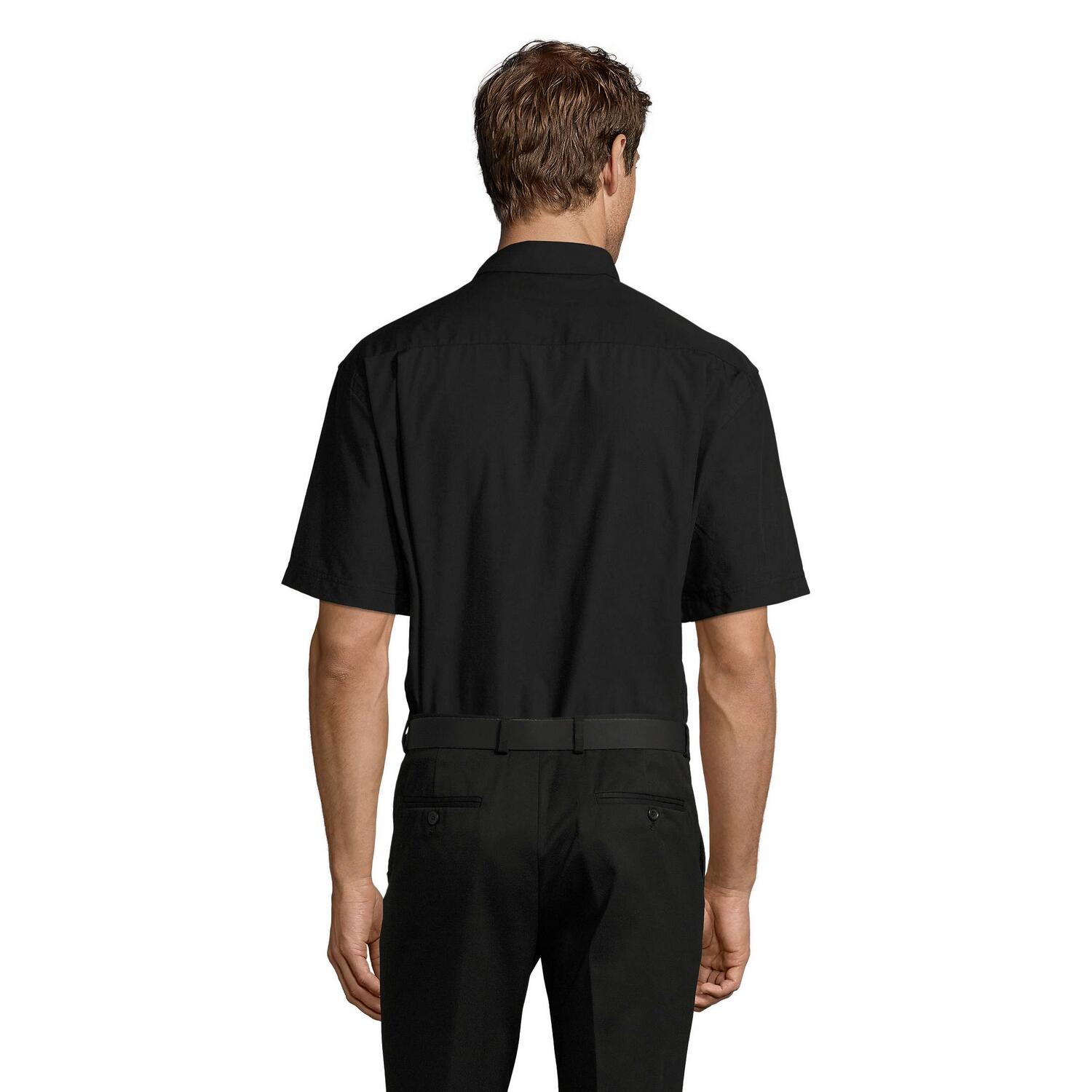 Camicia Maniche Corte Uomo SOLS Bristol Nero 2/4