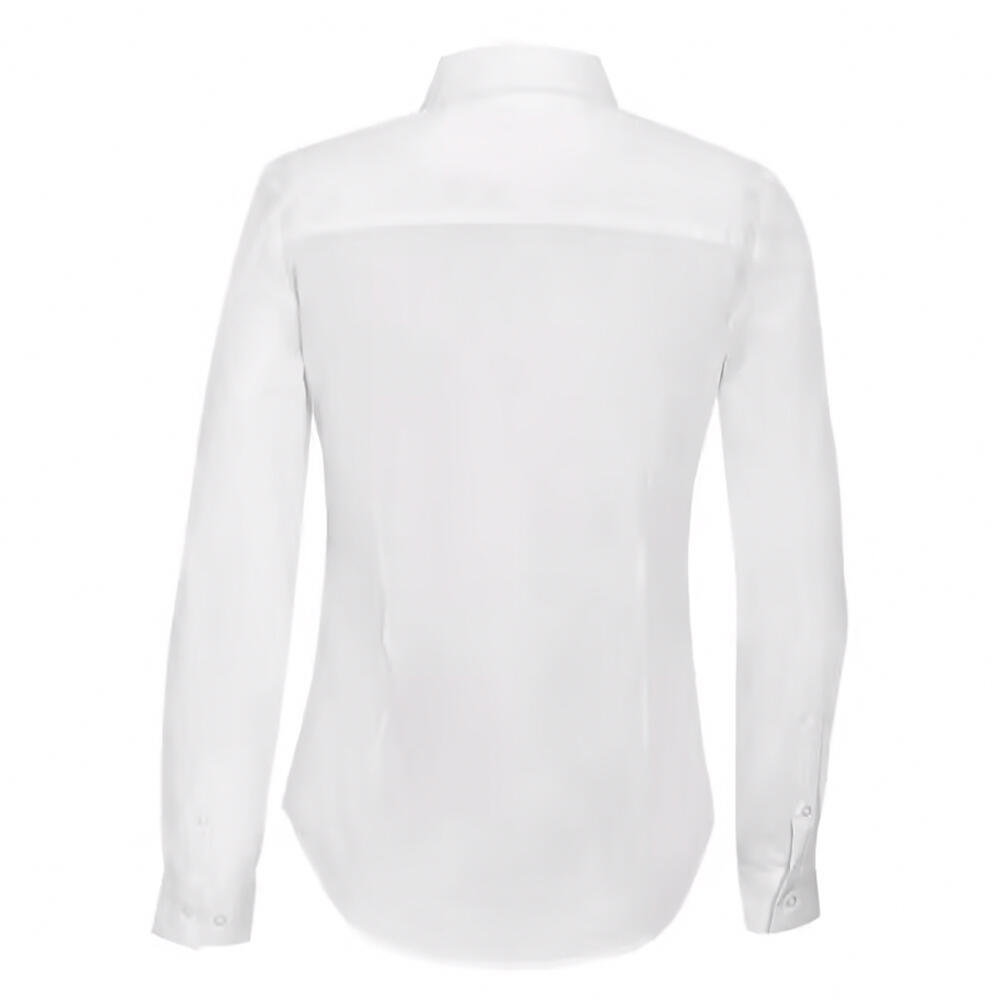 Camisa Blake de Elástica de Manga Larga para Mujer Blanco 2/4