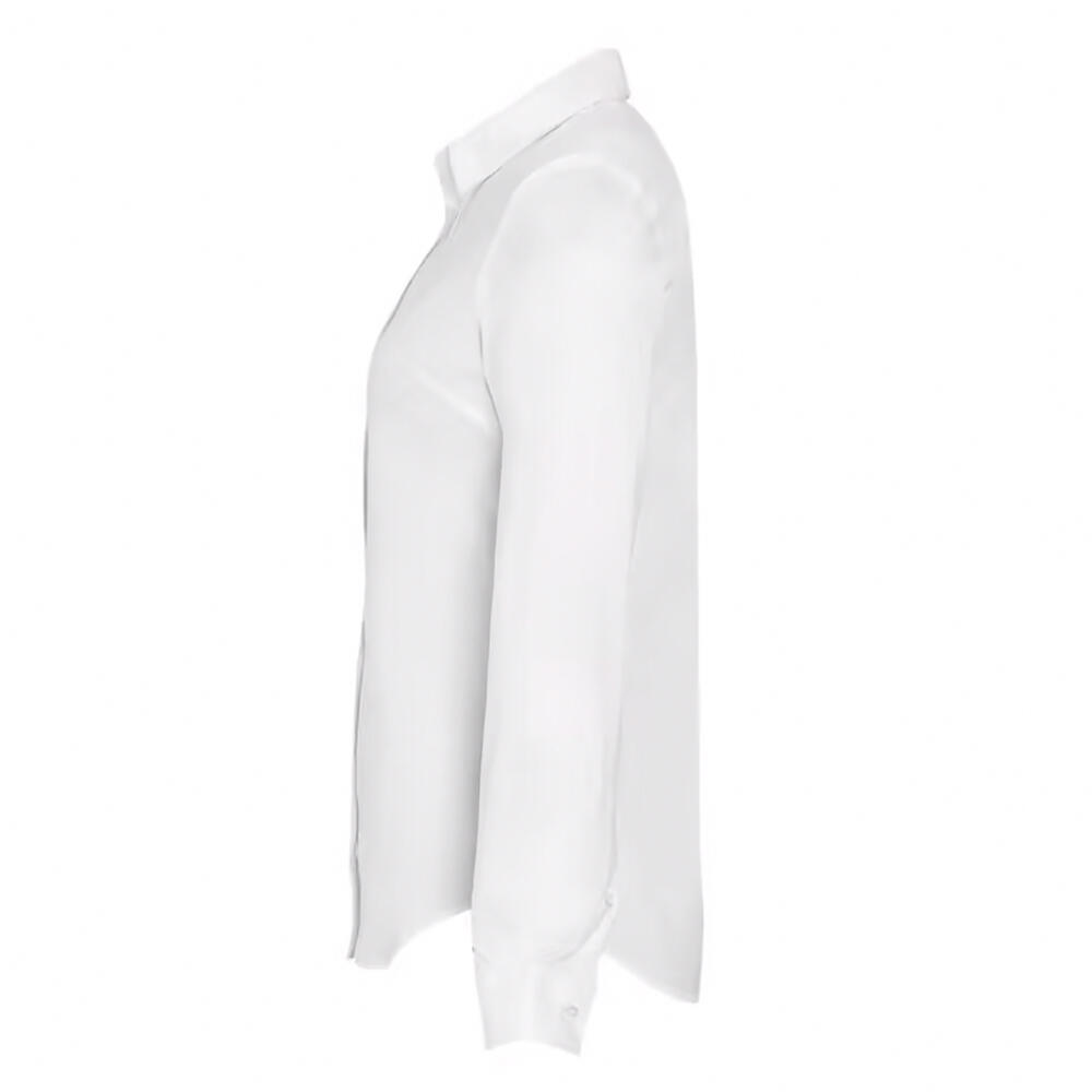 Camisa Blake de Elástica de Manga Larga para Mujer Blanco 3/4