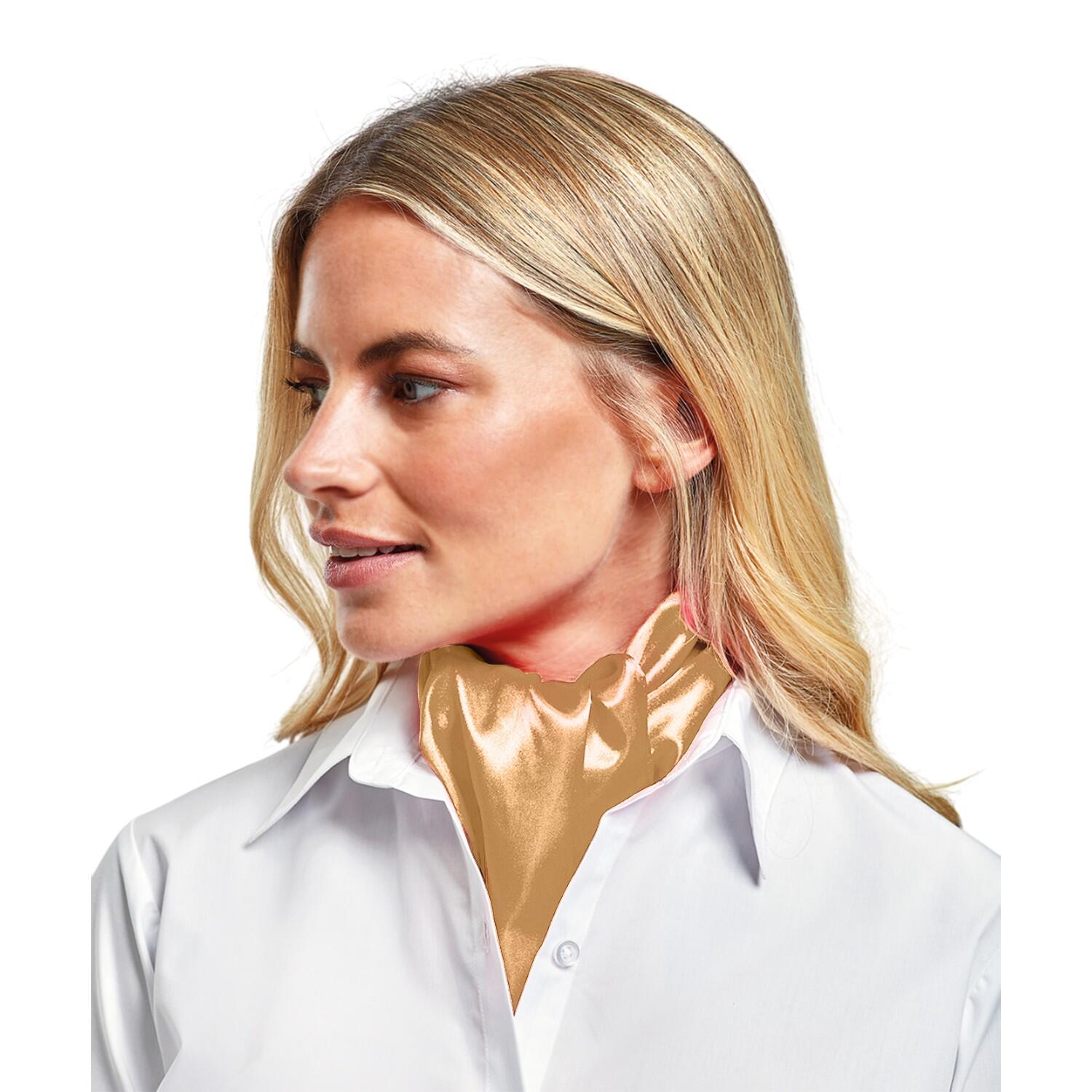 Cachecol de negócios liso para mulher/senhora (Dourado) 2/3