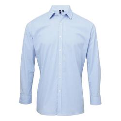Chemise GINGHAM Homme (Bleu Marine / Blanc)