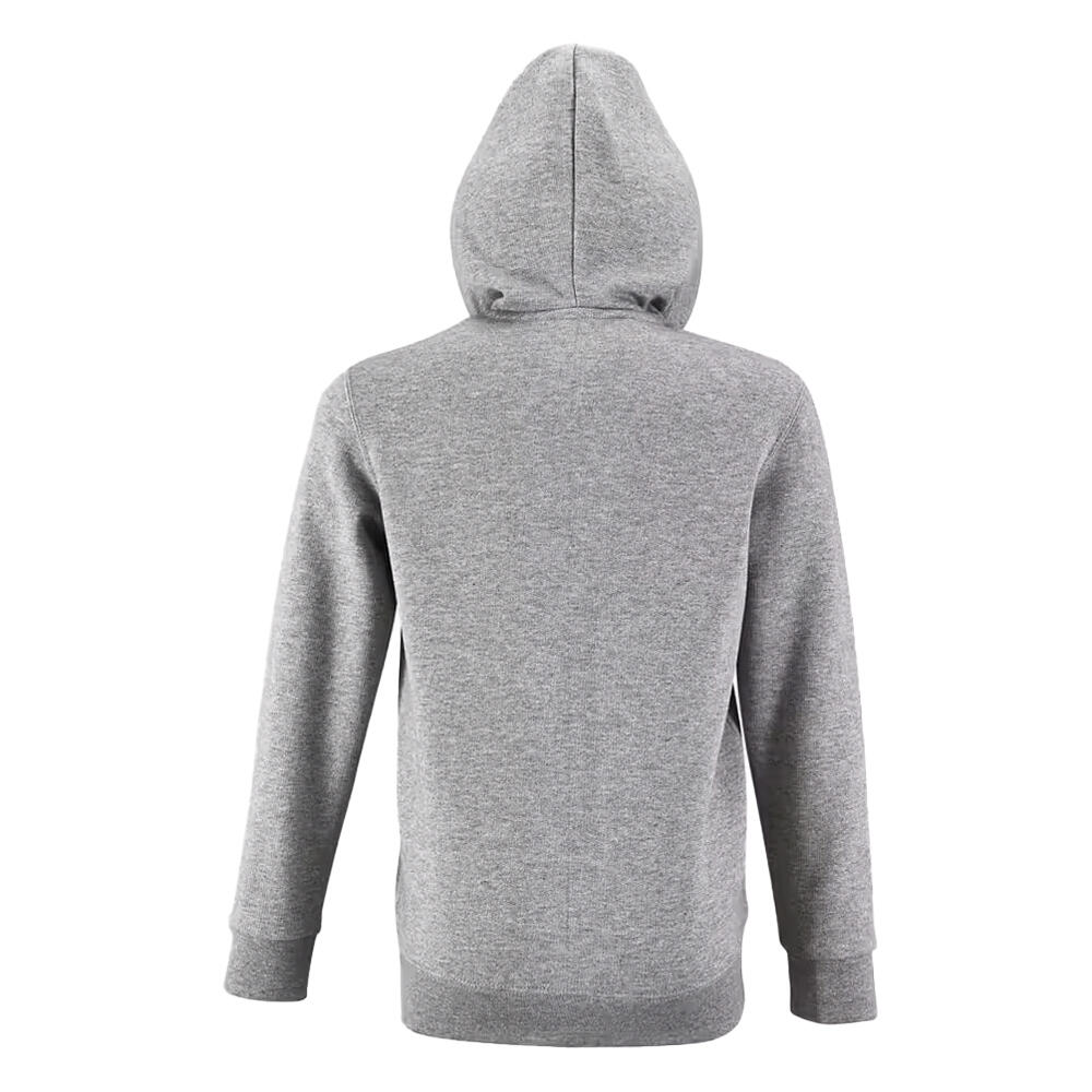 Sudadera con Cremallera Stone para Niños/Niñas Gris Jaspeado 2/4