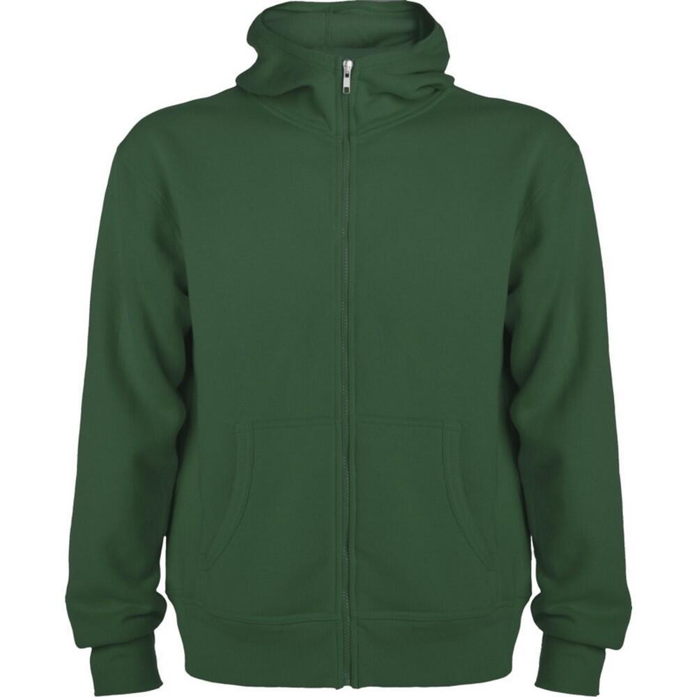Mens Montblanc Full Zip Hoodie (Bottle Green)