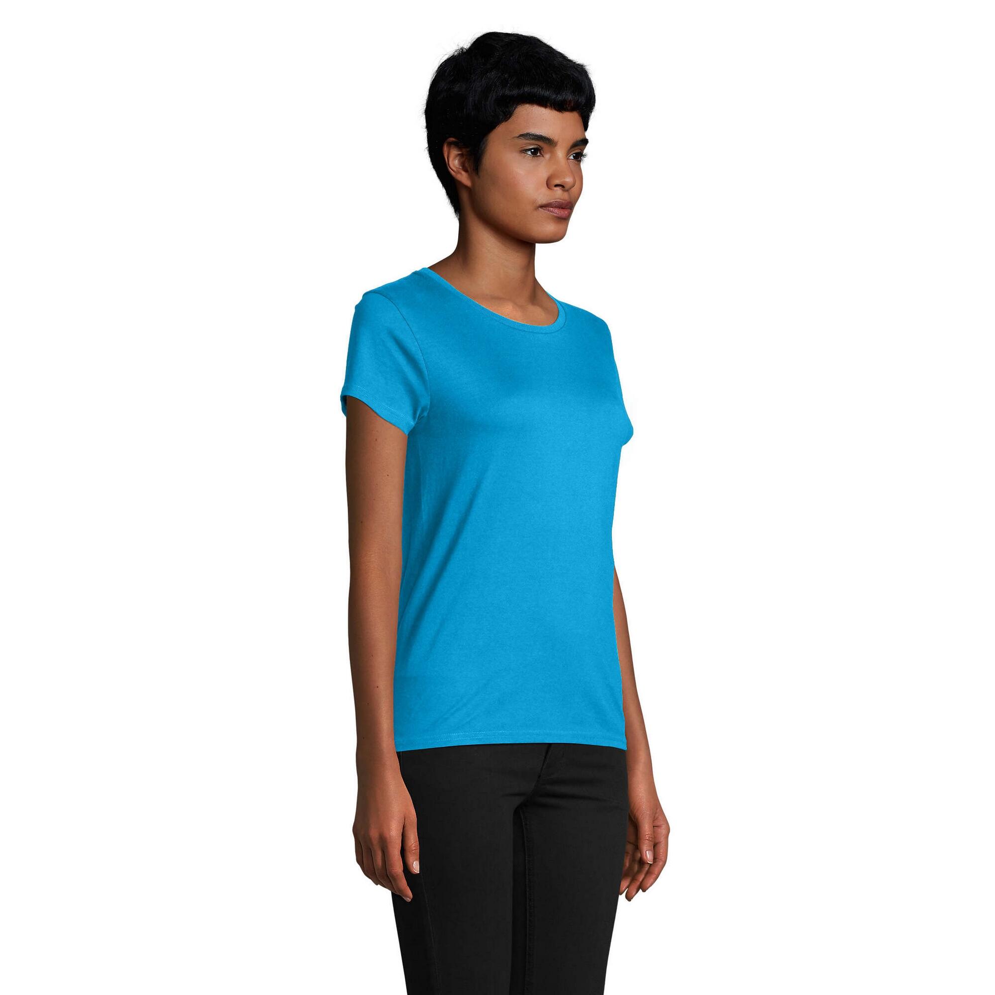 Tshirt PIONEER Femme (Turquoise Pâle) 3/4