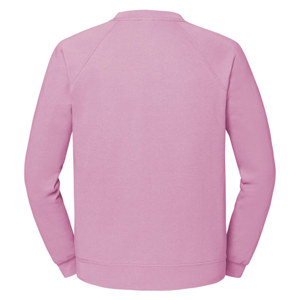 Felpa Raglan Adulto Unisex Fruit Of The Loom Classic Rosa Chiaro 2/3