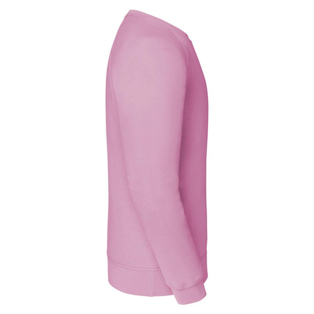 Felpa Raglan Adulto Unisex Fruit Of The Loom Classic Rosa Chiaro 3/3