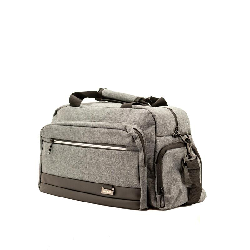 Geanta de voiaj Chrome, Lamonza, 44x18x26 cm, gri